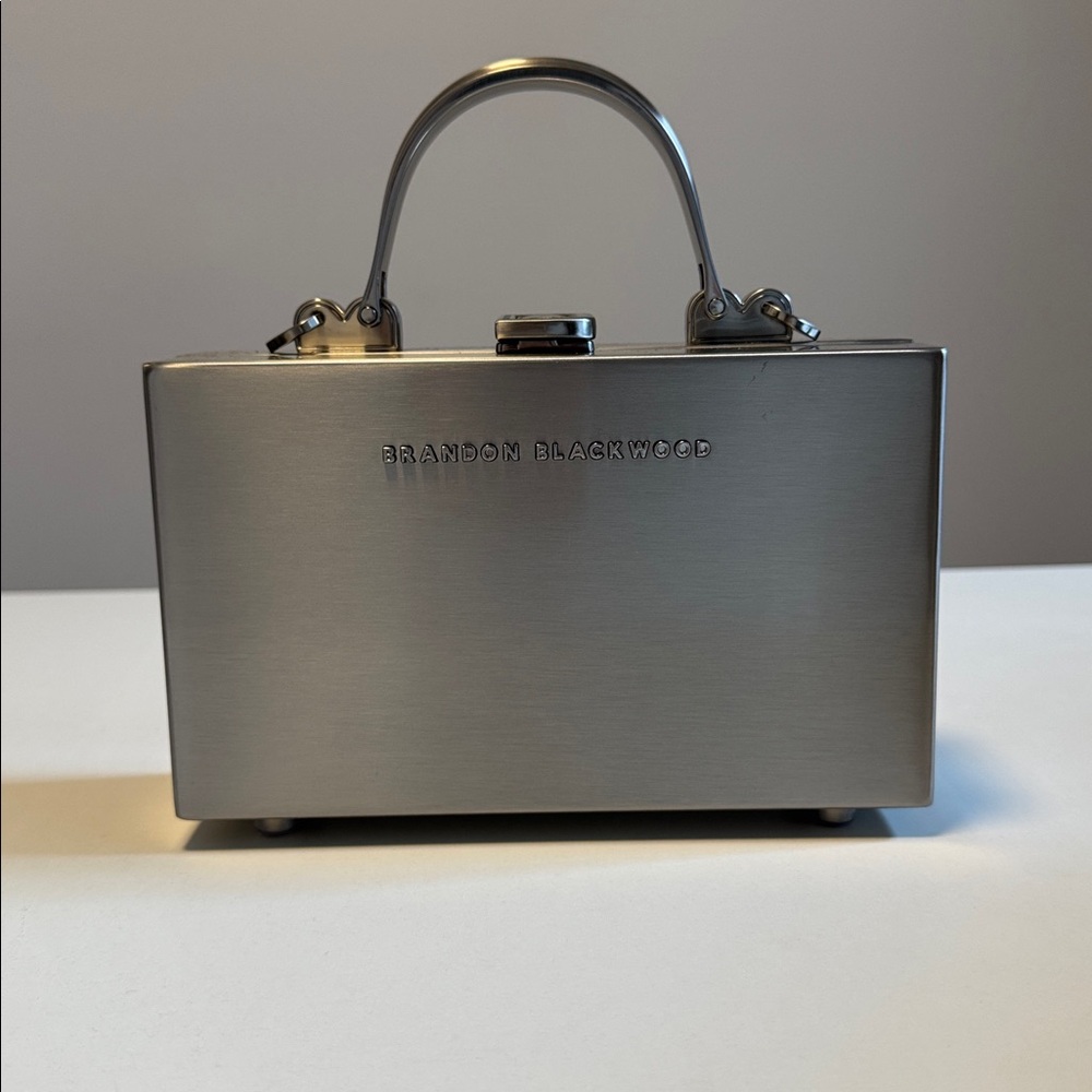 BRANDON BLACKWOOD Slim Trunk in Silver Metal